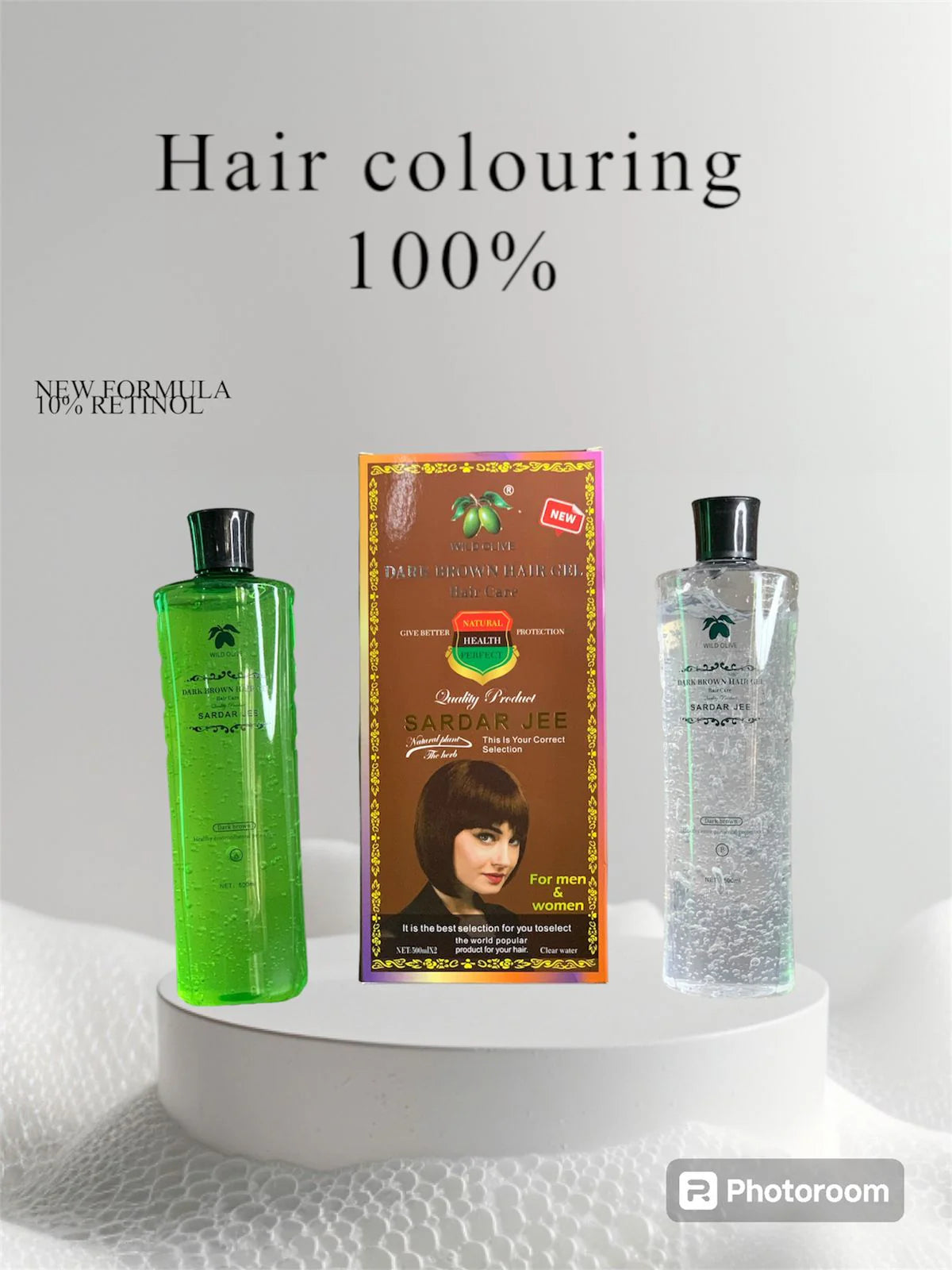 SARDAR JEE Black Hair Color Gel Long-Lasting Shine and Natural Black Color