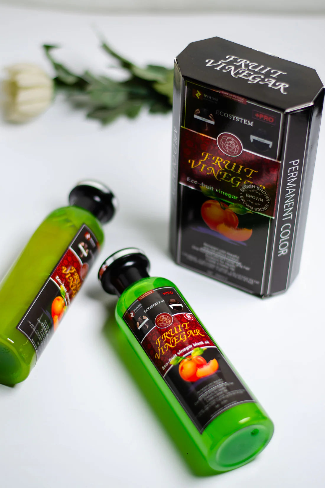 Hair Color Gel – Natural Black _Dark Brown - Fruit Vinegar Essence - No Ammonia (500ml)