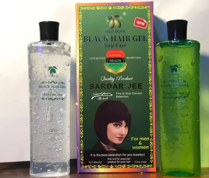 SARDAR JEE Black Hair Color Gel Long-Lasting Shine and Natural Black Color