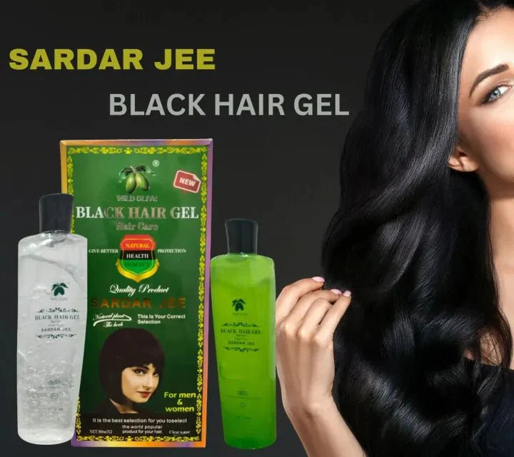SARDAR JEE Black Hair Color Gel Long-Lasting Shine and Natural Black Color